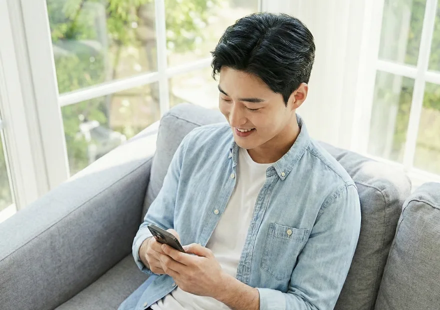 삼성카드현금화 줄 읽어 주기 단계 진행 안내 사진